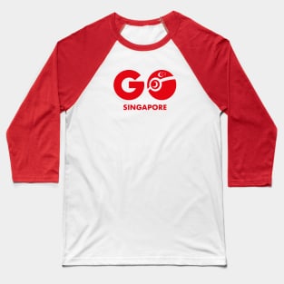 Go Singapore Red Baseball T-Shirt